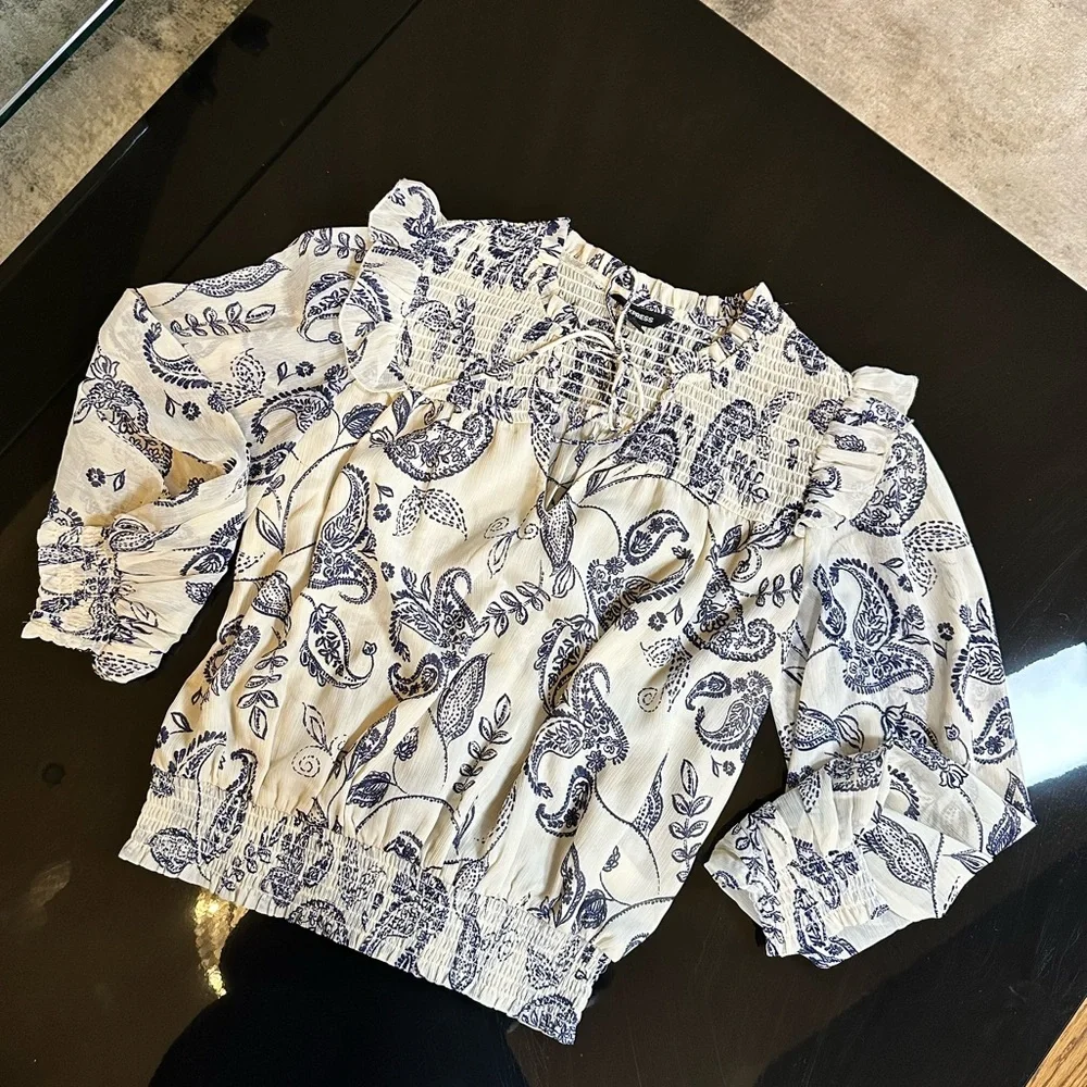 EXPRESS Ruffle Blouse - Picture 1 of 6